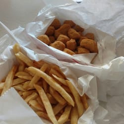 Harold's Chicken - French fries and fried okra