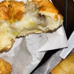 China Dragon - Philly Cheese Steak Egg Roll. scarce meat