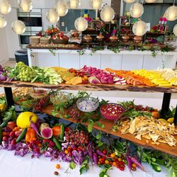 Bites & Bashes Catering - Rainbow crudite display for Nordstrom