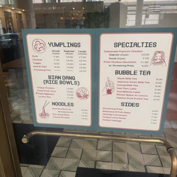 Yumpling - Menu - Taiwanese Near Me - New York, New York