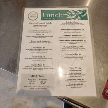 Edna's Eatery - Lunch Menu - Cafes Near Me - Tucson, Arizona