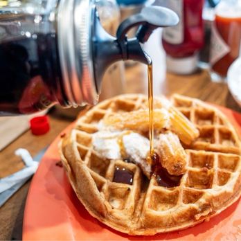 Toasted Rooster Cafe - Churro Waffle - Breakfast & Brunch Near Me - Sacramento, California