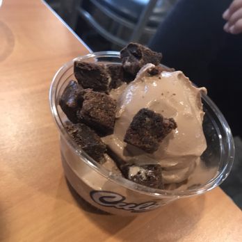 Culver's - Single scoop chocolate custard with a brownie topping - Burgers Near Me - Lutz, Florida