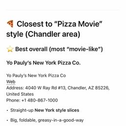 ChatGPT recommended Yo Pauly's - did not disappoint!!