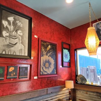Eye on I - Dining room. Lots of local art - Pizza Near Me - Lompoc, California Eye on I - Dining room. Lots of local art - Pizza Near Me - Lompoc, California