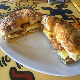 Bagel with Egg and Bacon