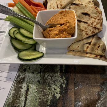 LazyG Brewhouse - Hummus platter. Made in house - Brewpubs Near Me - Prescott, Arizona