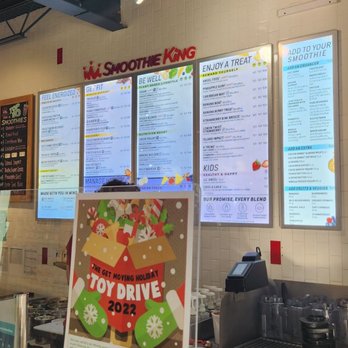 Smoothie King - menus on the wall - Health Markets Near Me - Tampa, Florida Smoothie King - menus on the wall - Health Markets Near Me - Tampa, Florida