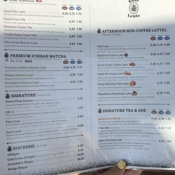 Gute Leute - Menu - Coffee & Tea Near Me - Arlington, Virginia Gute Leute - Menu - Coffee & Tea Near Me - Arlington, Virginia