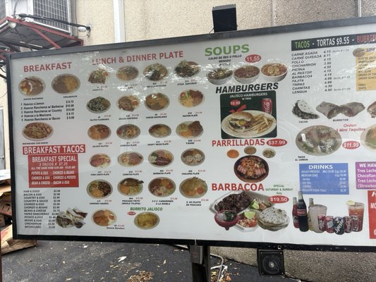 Menu photo 1 El Jalisco San Antonio, TX Menu photo 1 El Jalisco San Antonio, TX