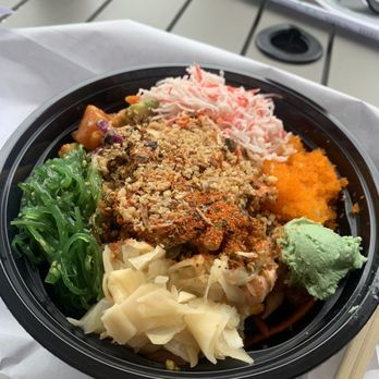 Poke Chef - Build your own bowl: regular (salmon and spicy tuna) Unlimited toppings!!! - Hawaiian Near Me - Spring, Texas Poke Chef - Build your own bowl: regular (salmon and spicy tuna) Unlimited toppings!!! - Hawaiian Near Me - Spring, Texas