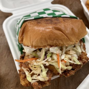 The Lodge - Lemon Pepper Fried Chicken Sandwich - Lounges Near Me - Oakland, California