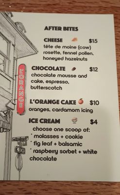 Menu photo 5 L'Orange Portland, OR