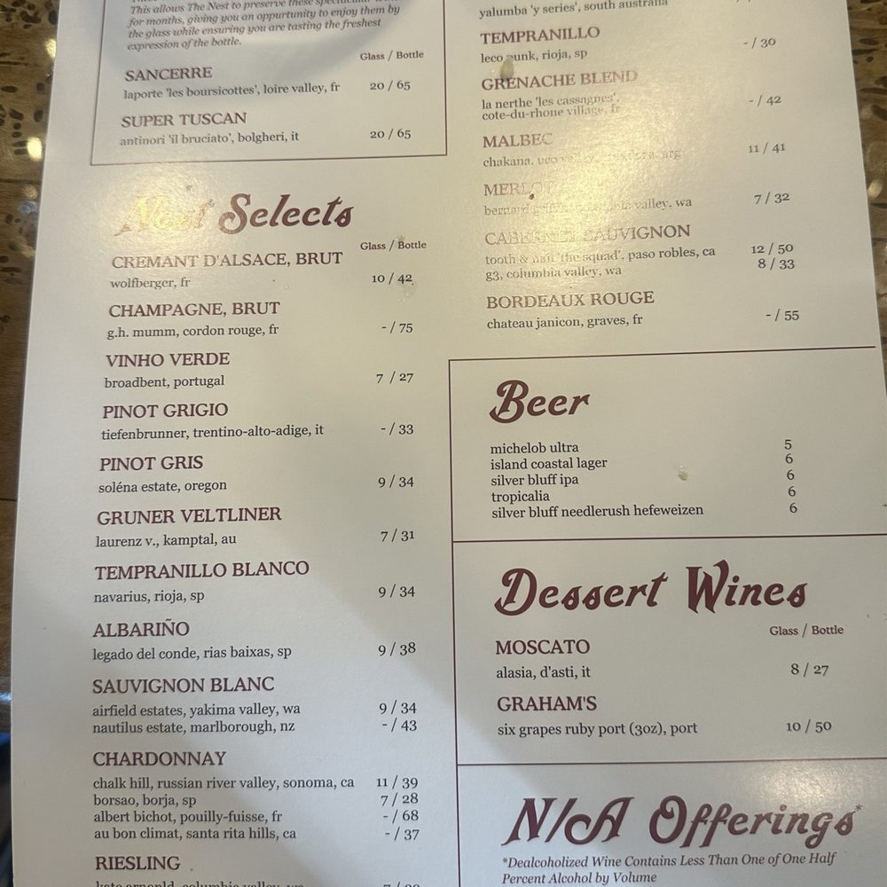 Menu Menu