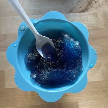 Frostbite Shaved Ice - Blueberry cotton candy shaved ice. I forgot to take a picture when I first got it. - Shaved Ice Near Me Frostbite Shaved Ice - Blueberry cotton candy shaved ice. I forgot to take a picture when I first got it. - Shaved Ice Near Me