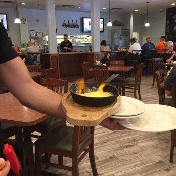 AZ diner - Saganaki being made tableside - American Near Me - Surprise, Arizona AZ diner - Saganaki being made tableside - American Near Me - Surprise, Arizona
