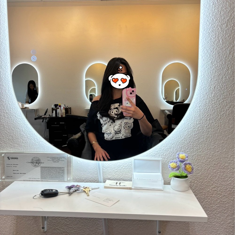immediately after my service; wash, treatment, trim and styled