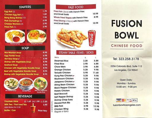 Menu photo 2 Fusion bowl Los Angeles, CA Menu photo 2 Fusion bowl Los Angeles, CA