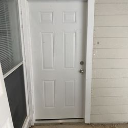 New front door and door frame