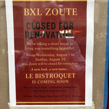 BXL Zoute - Le Bistroquet - Belgian Near Me - New York, New York BXL Zoute - Le Bistroquet - Belgian Near Me - New York, New York