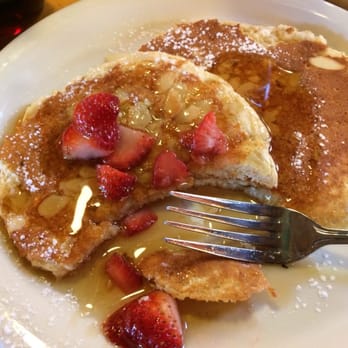 The Peach Cafe - Whole grain almond pancakes - New American Near Me - Monrovia, California