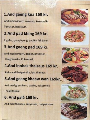 Menu photo 1 Lille Thailand Trondheim, 16