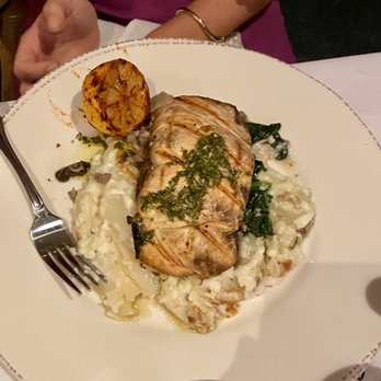Bluewater Grill - Salmon with potatoes - Seafood Near Me - Santa Barbara, California