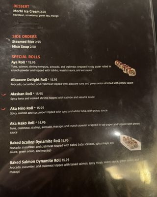 Menu photo 6 Aya Sushi Olympia, WA