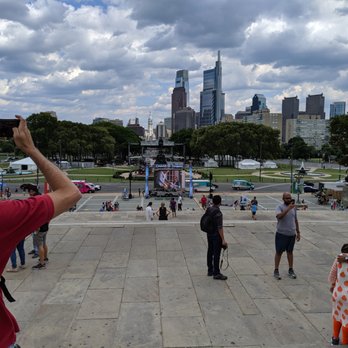 Ben Franklin Parkway - Looking down Benjamin Franklin Parkway from the Philadelphia Museum of Art (Rocky Steps). - Cultural Center Near Me - Philadelphia, Pennsylvania Ben Franklin Parkway - Looking down Benjamin Franklin Parkway from the Philadelphia Museum of Art (Rocky Steps). - Cultural Center Near Me - Philadelphia, Pennsylvania