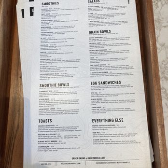 LANEY & LU - Food menu - Juice Bars & Smoothies Near Me - Portsmouth, New Hampshire