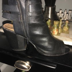 Factory Shoe Repair - Also known as my hiking boots, just repaired after a long trip in SF!