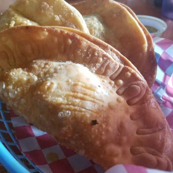 The Empanada Lady - Empanada if you look closely you can see a "C" branded on the edge for chicken - Caribbean Near Me - Wailuku, Hawaii The Empanada Lady - Empanada if you look closely you can see a "C" branded on the edge for chicken - Caribbean Near Me - Wailuku, Hawaii