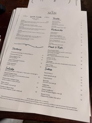 Menu photo 1 The Allis Chicago, IL Menu photo 1 The Allis Chicago, IL