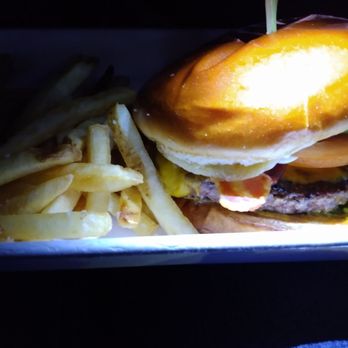 The Kitchen at CUT! - Cypress - Bacon cheddar burger & fries - Cinema Near Me - Cypress, Texas