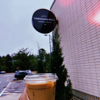 Thousand Hills Coffee - Iced brown sugar butter oat milk latte - Coffee & Tea Near Me - Morrisville, North Carolina Thousand Hills Coffee - Iced brown sugar butter oat milk latte - Coffee & Tea Near Me - Morrisville, North Carolina