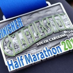 Charleston Marathon - Half Marathon finisher's medal for 2015. This race gets better each year, the organizers and volunteers work super hard.
