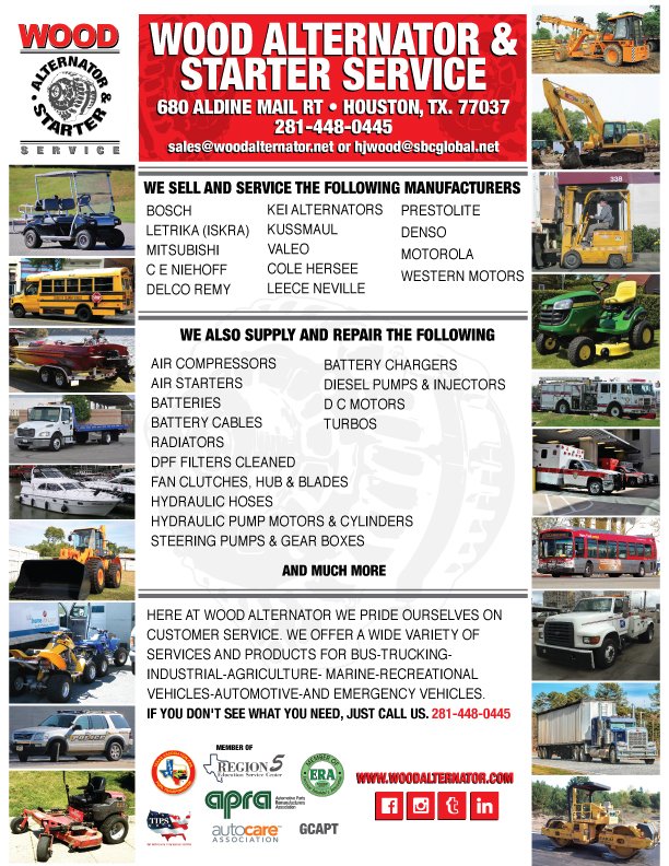 WOOD ALTERNATOR & STARTER SERVICE Updated October 2024 680 Aldine Mail Rd, Houston, Texas