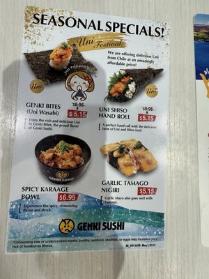 Menu photo 7 Genki Sushi Kahului, HI