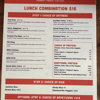 Ben Thai Cafe - 2025 lunch menu - Thai Near Me - San Francisco, California Ben Thai Cafe - 2025 lunch menu - Thai Near Me - San Francisco, California