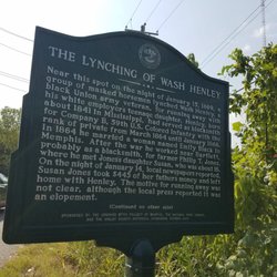The Lynching of Wash Henley Marker