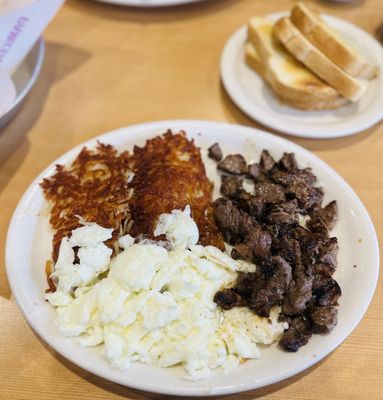 Photo of Loaded Cafe - Santa Ana First Street - Santa Ana, CA, US. Sirloin Steak Breakfast