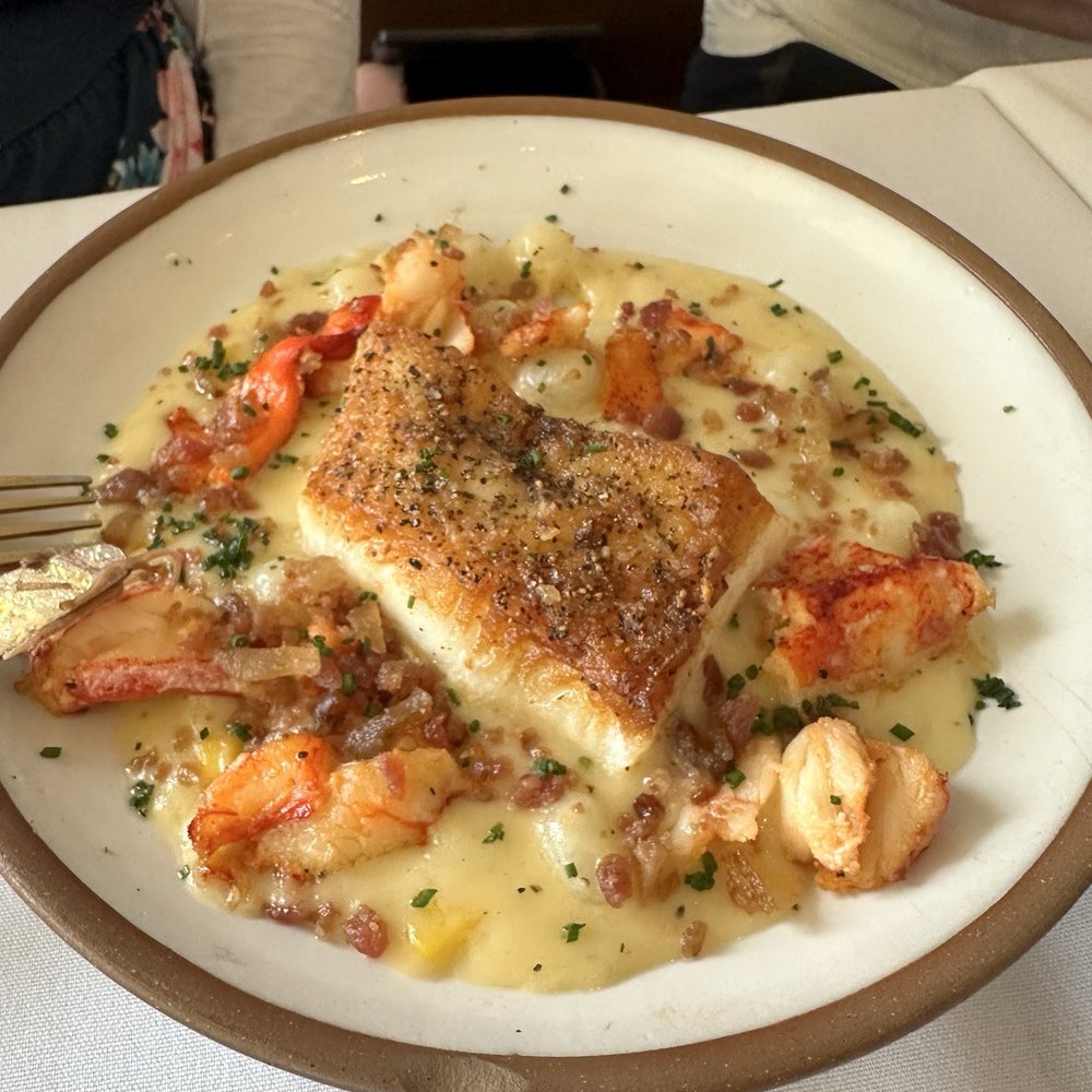 Bratts Hill by Chef Darian - On the Specials menu - overpriced tiny sea bass and lobster pieces - Caribbean Near Me - Buffalo, New York
