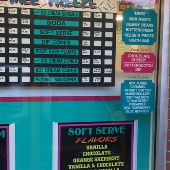 Jake's Cree-Mee Freeze - Menu - Ice Cream & Frozen Yogurt Near Me - Manalapan, New Jersey