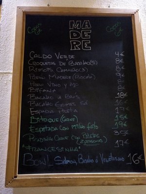 Menu photo 4 Madere Madrid, M