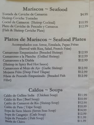 Menu photo 6 Los Reyes Restaurant San Francisco, CA Menu photo 6 Los Reyes Restaurant San Francisco, CA