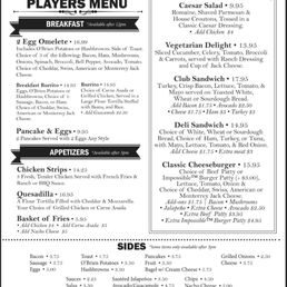 Expensive food menu with odd time restrictions. At least it's a step in the right direction. Expensive food menu with odd time restrictions. At least it's a step in the right direction.