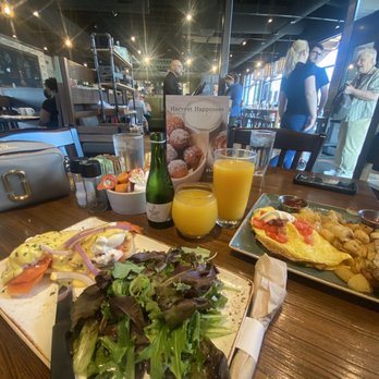 First Watch - Eggs Benedict Smoked Salmon, The Works Omelet - Breakfast & Brunch Near Me - Clarksville, Indiana