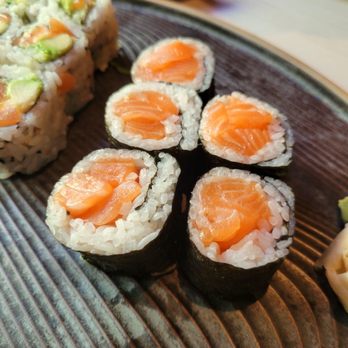 Dragon Rolls - Salmon roll...ok - Japanese Near Me - Pickering, Ontario