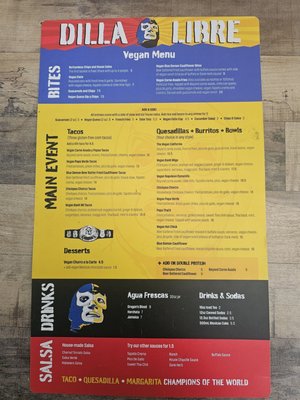 Menu photo 4 Dilla Libre Tres Phoenix, AZ