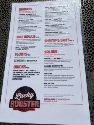 Menu photo 4 The Lucky Rooster Old Hickory, TN Menu photo 4 The Lucky Rooster Old Hickory, TN